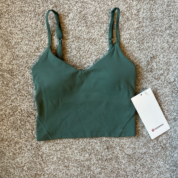 lululemon athletica Tops - Lululemon Align Cropped Cami Tank Top A/B Cup, GREU, NWT, Size 0